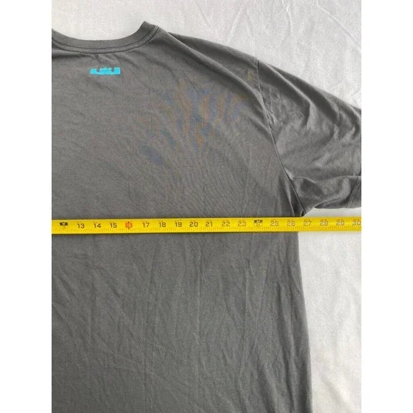 Nike Lebron James Orbis Non Sufficit Lion Tee Shirt Size 3XL Gray - Picture 9 of 11